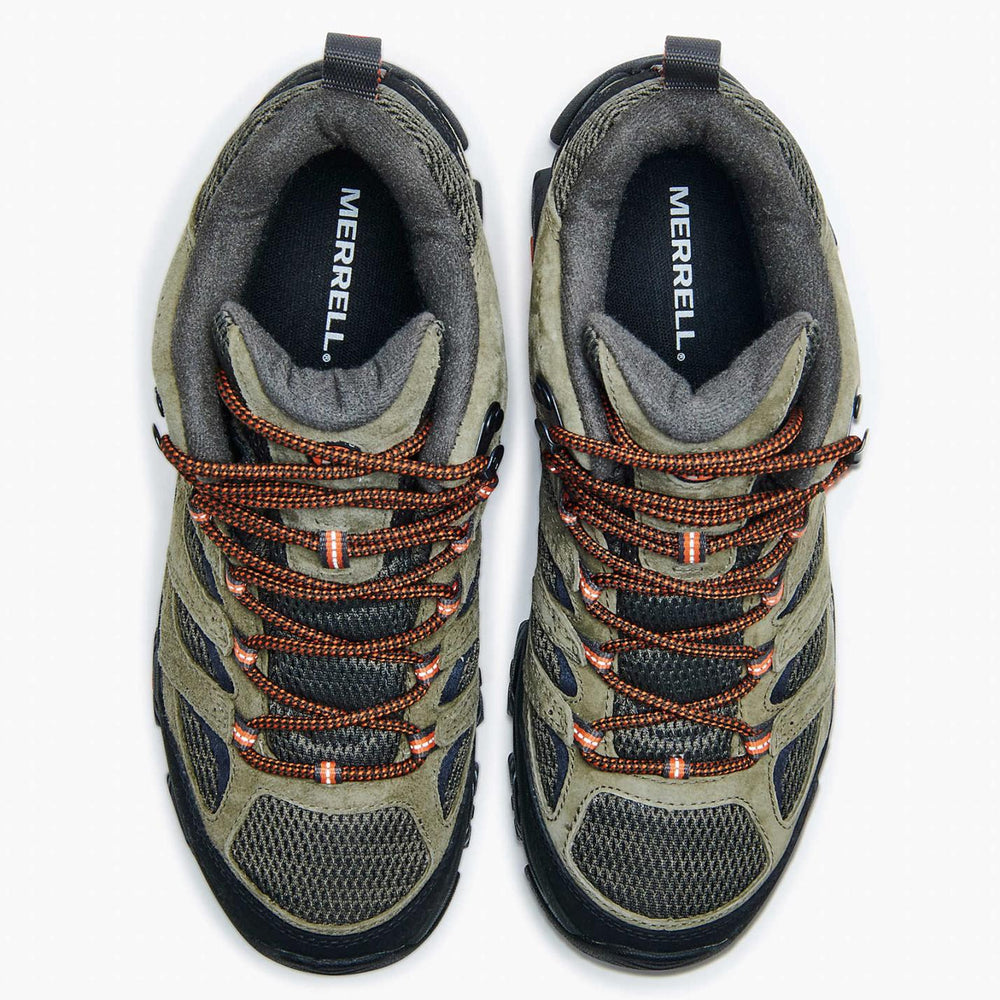 Men Moab 3 Mid Waterproof Olive | Merrell Boots