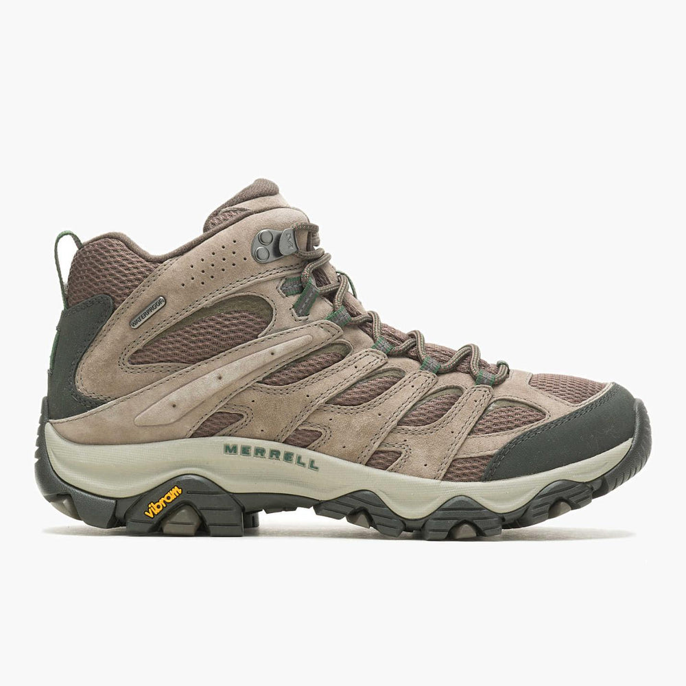 Men Moab 3 Mid Waterproof Wide Width Boulder | Merrell Boots