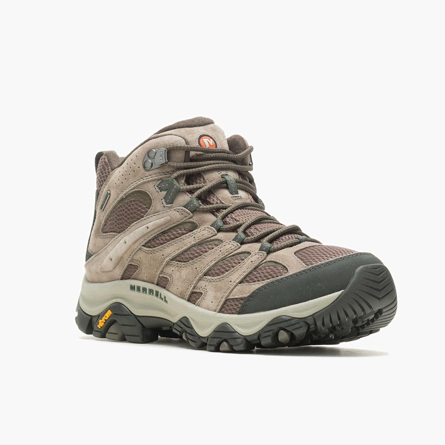 Men Moab 3 Mid Waterproof Wide Width Boulder | Merrell Boots