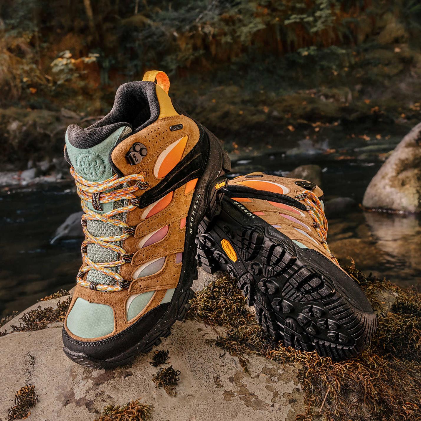 Men Moab 3 Mid Waterproof X Unlikely Hikers Wide Width Multi | Merrell Wide Widths