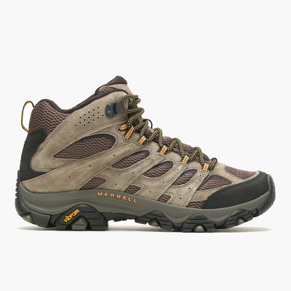 Men Moab 3 Mid Wide Width Walnut | Merrell Boots