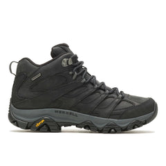 Men Moab 3 Prime Mid Waterproof Wide Width Black | Merrell Wide Widths