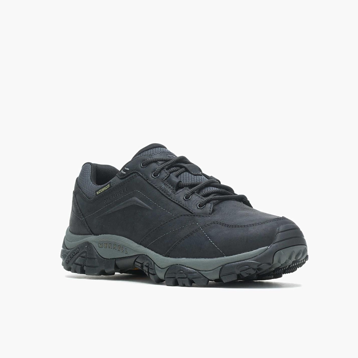 Men Moab Adventure Lace Waterproof Black | Merrell Sneakers