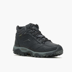 Men Moab Adventure Mid Waterproof Black | Merrell Boots
