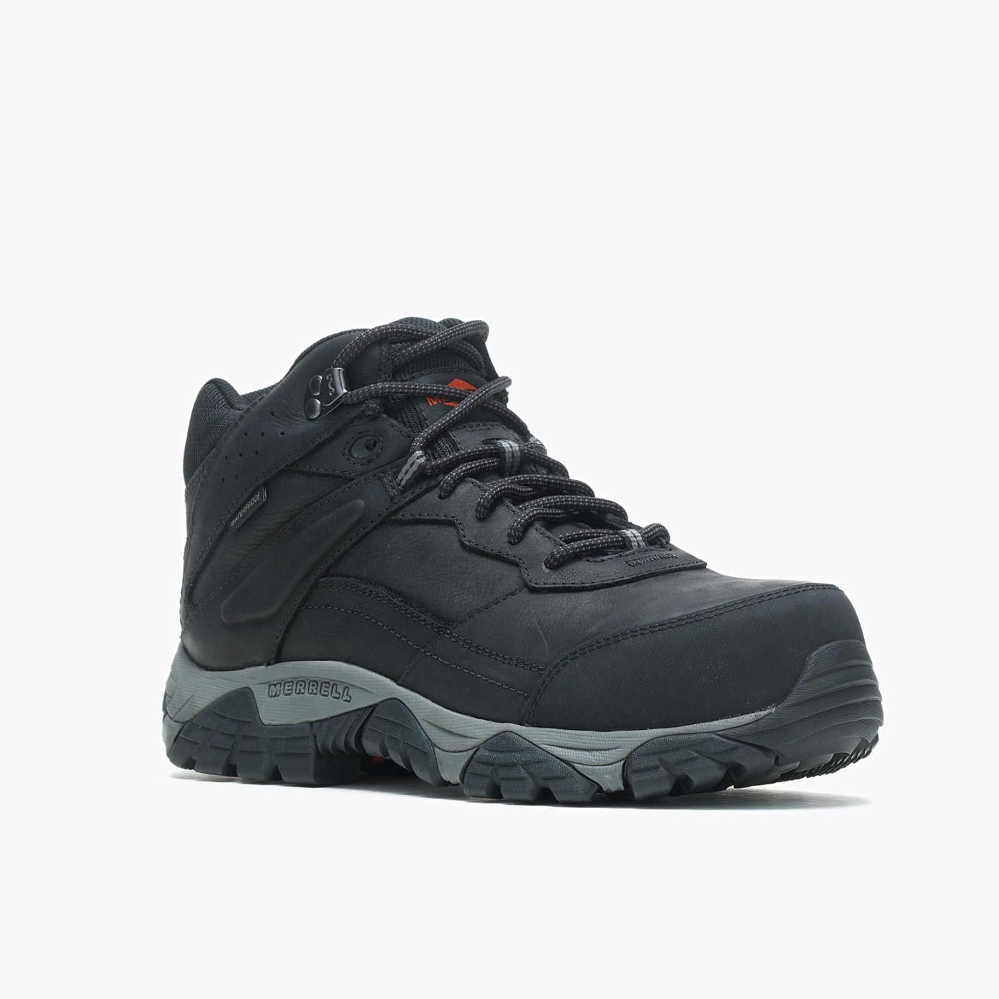 Men Moab Adventure Mid Waterproof Carbon Fiber Black | Merrell Boots