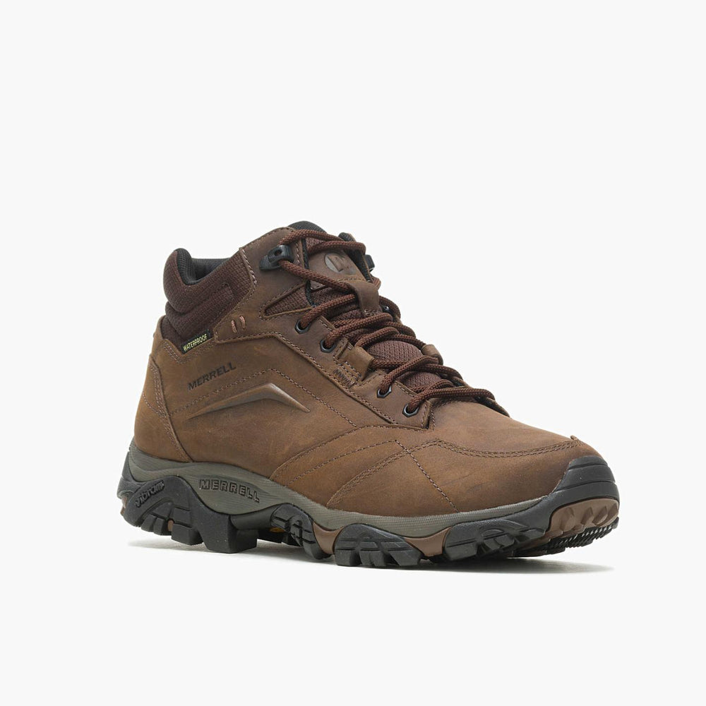 Men Moab Adventure Mid Waterproof Wide Width Dark Earth | Merrell Boots