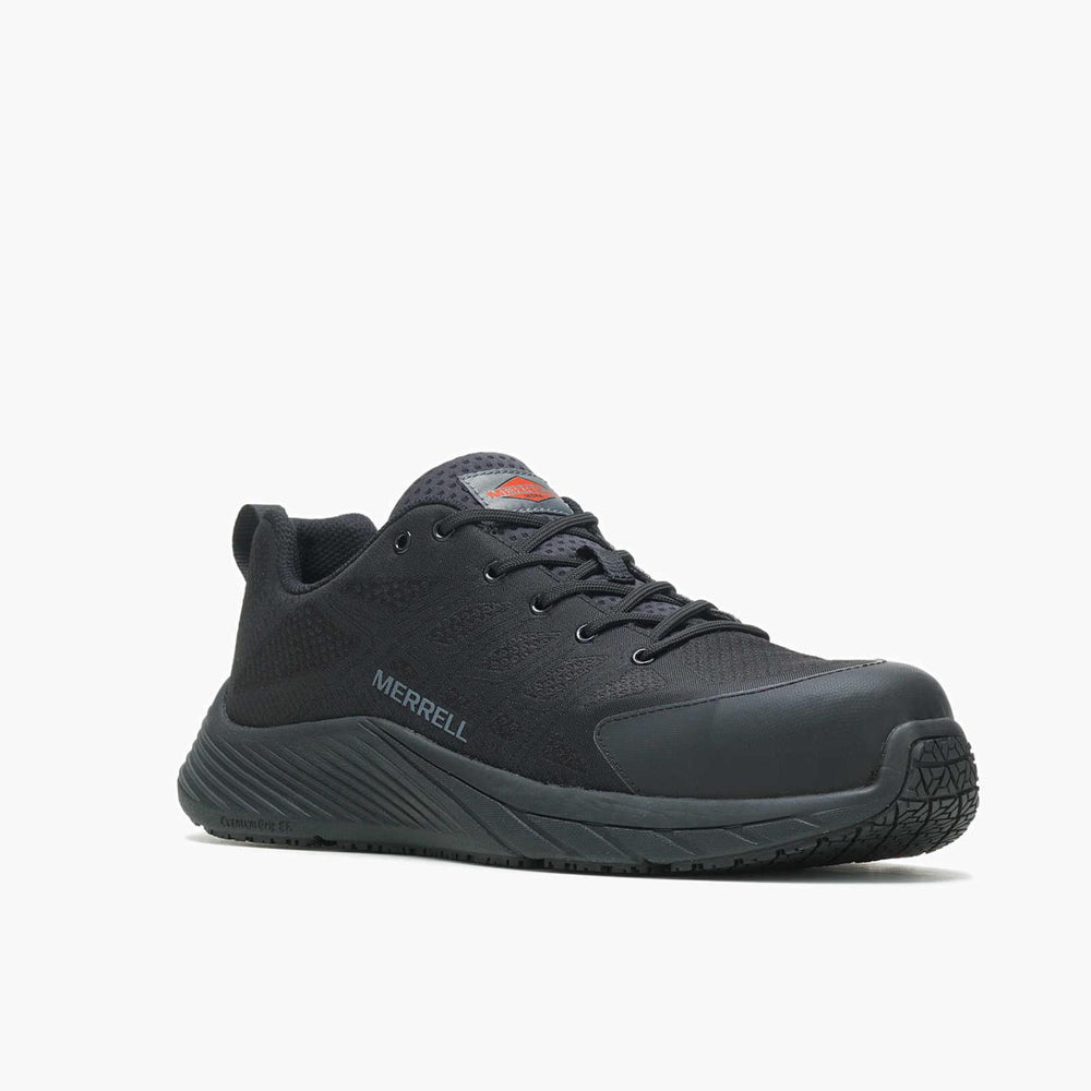 Men Moab Flight Carbon Fiber Wide Width Black | Merrell Wide Widths