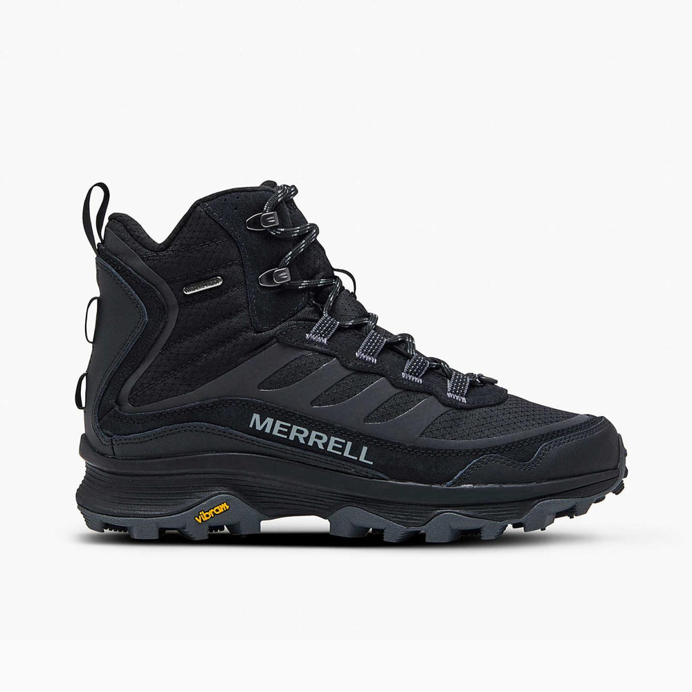 Men Moab Speed Thermo Mid Waterproof Black | Merrell Winter Boots
