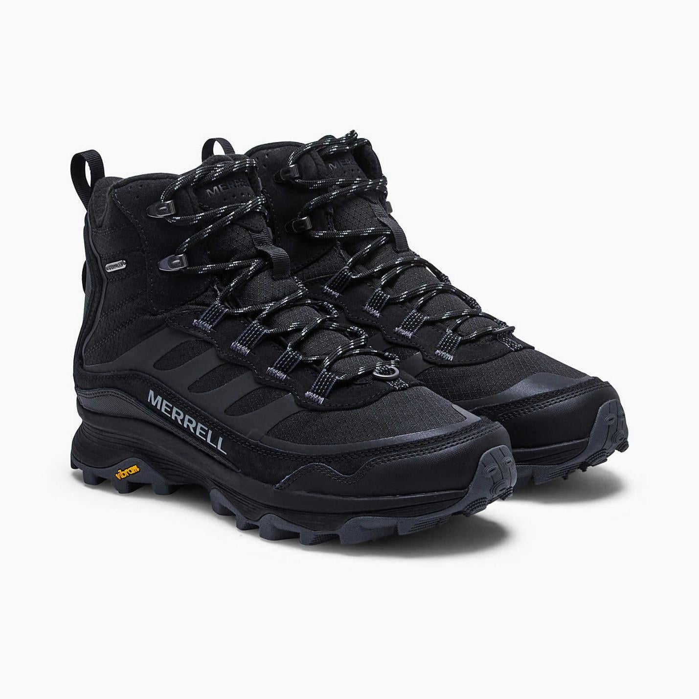 Men Moab Speed Thermo Mid Waterproof Black | Merrell Winter Boots