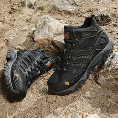 Men Moab Velocity Mid Waterproof Carbon Fiber Black | Merrell Boots