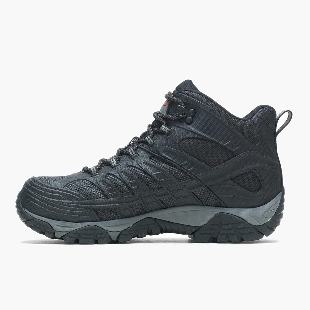 Men Moab Velocity Mid Waterproof Carbon Fiber Black | Merrell Boots