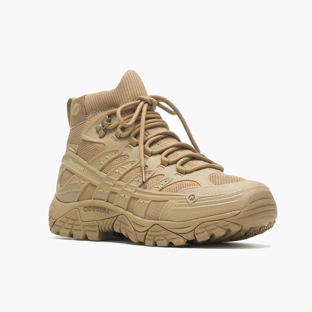 Men Moab Velocity Tactical Mid Waterproof Coyote | Merrell Boots