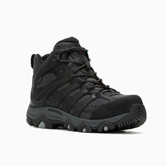 Men Moab Vertex 2 Mid Waterproof Carbon Fiber Work Boot Wide Width Black/granite | Merrell Boots