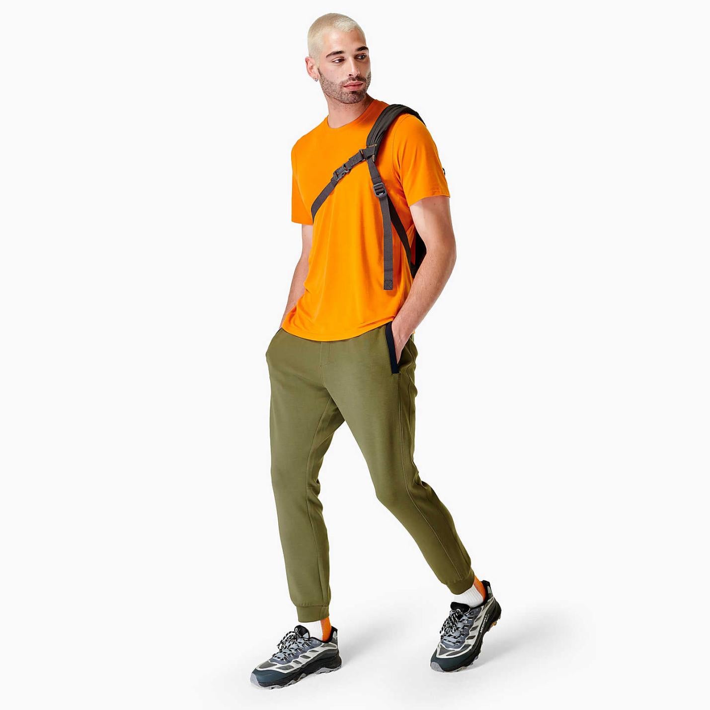 Men Momentum Jogger Dusty Olive | Merrell Bottoms