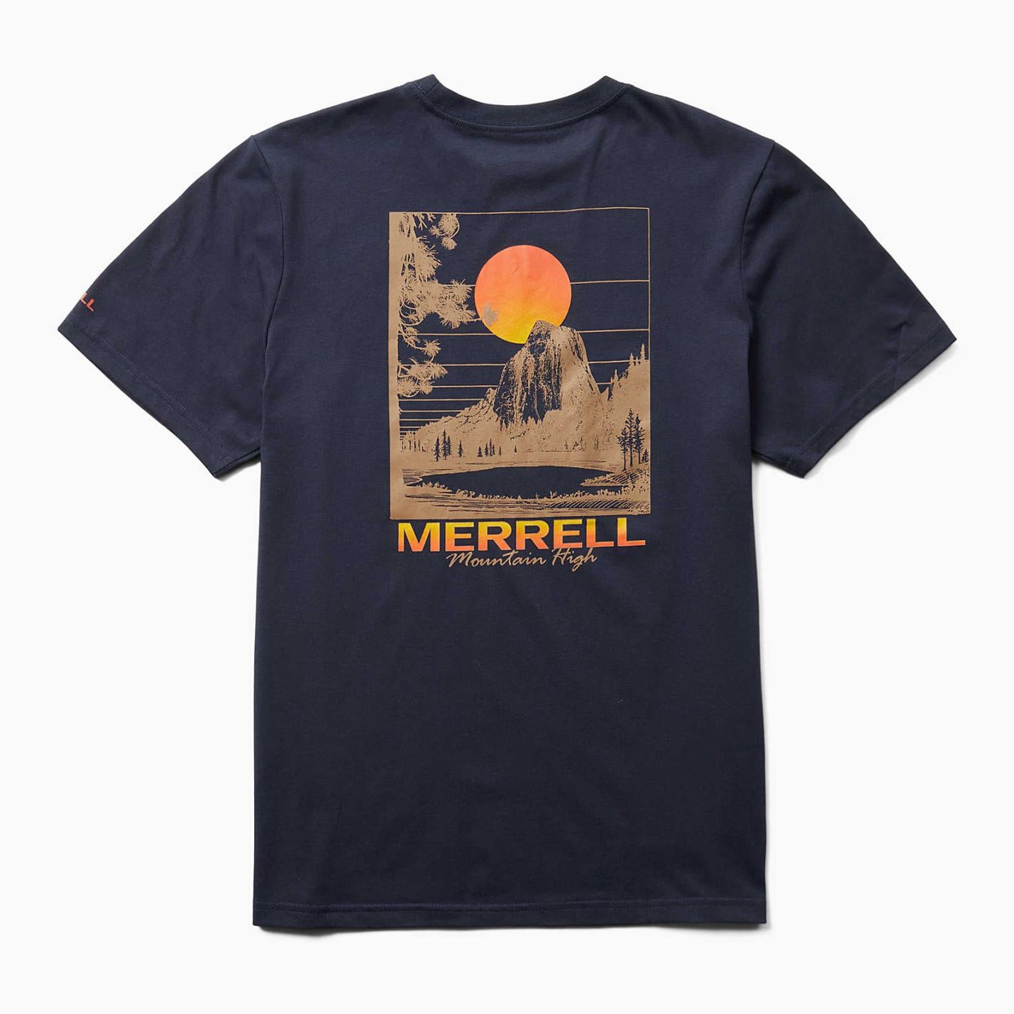Men Mono Mountain Tee Navy | Merrell Tops