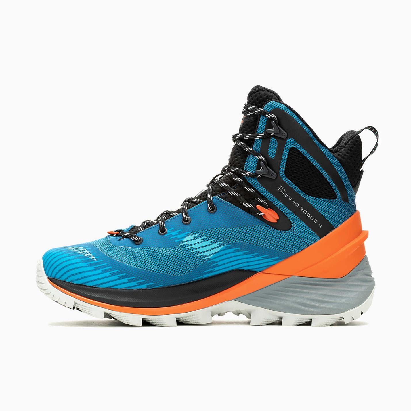 Men Mtl Thermo Rogue 4 Mid Gore-Tex® Tahoe/tangerine | Merrell Winter Boots