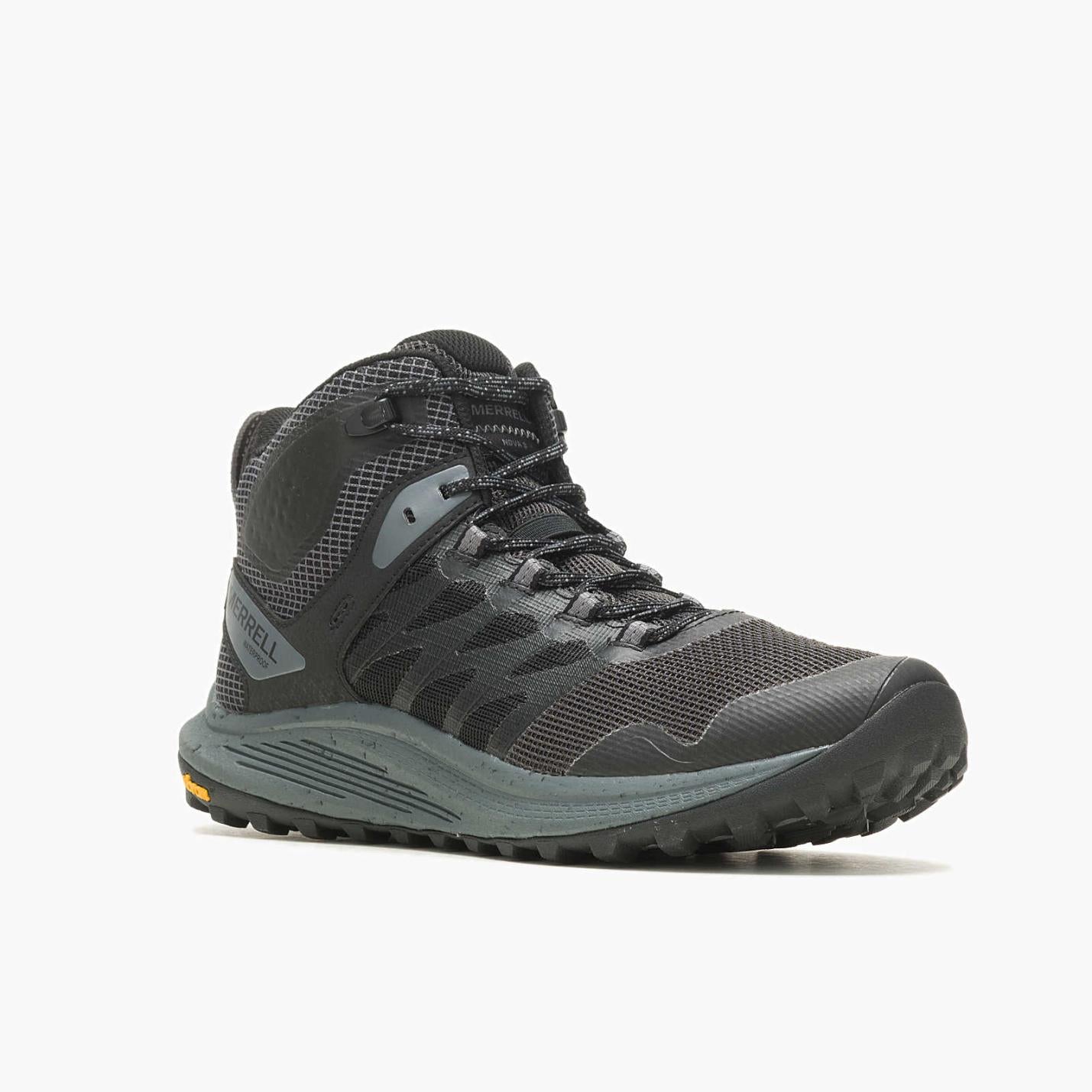 Men Nova 3 Mid Waterproof Black | Merrell Boots
