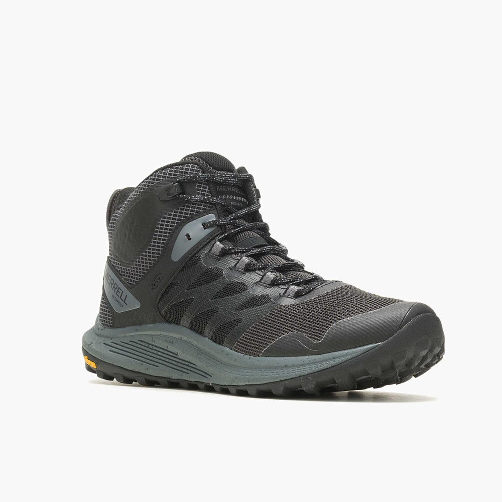 Men Nova 3 Mid Waterproof Black | Merrell Boots