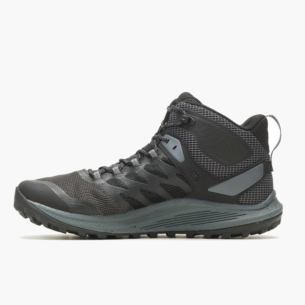 Men Nova 3 Mid Waterproof Black | Merrell Boots