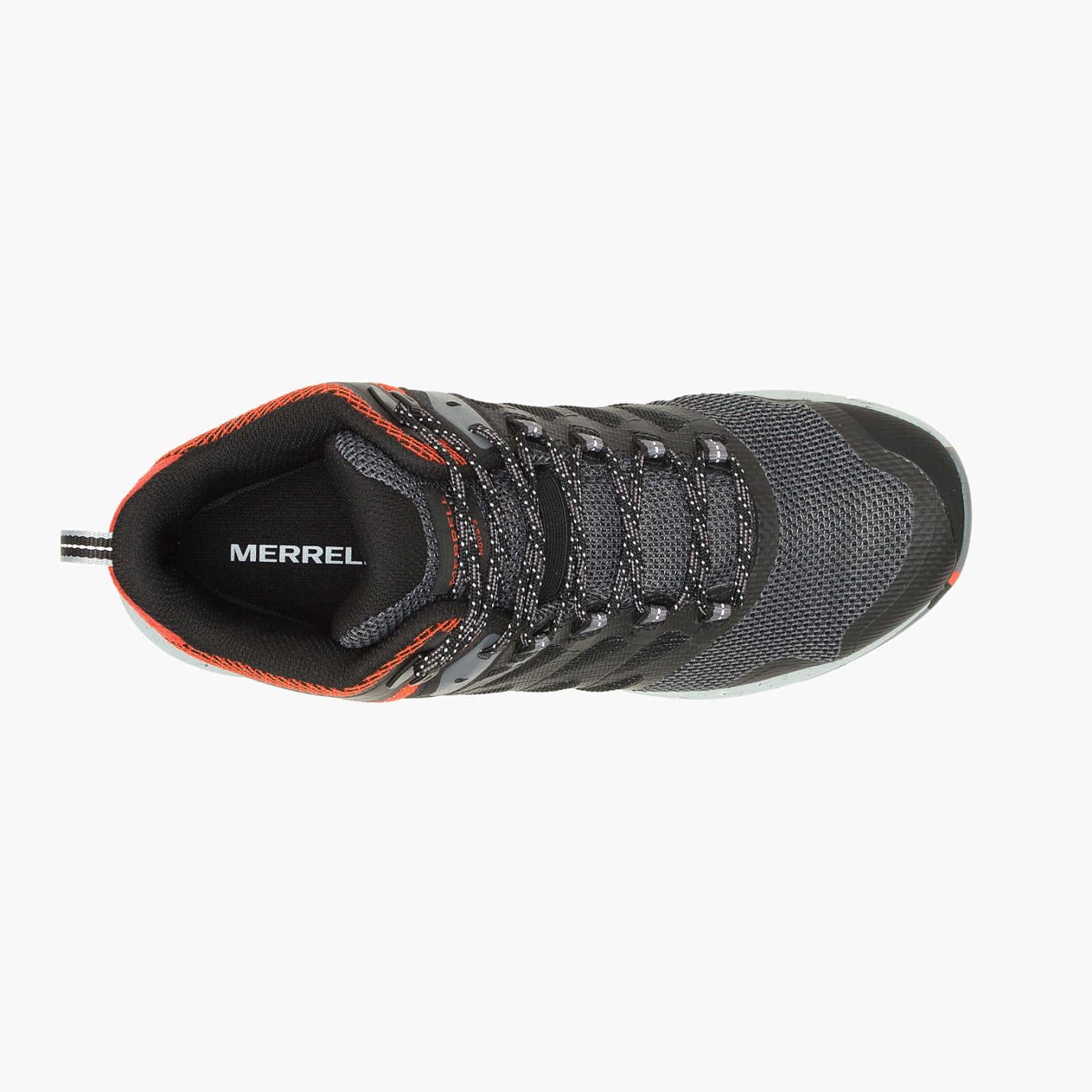 Men Nova 3 Mid Waterproof Black/tangerine | Merrell Boots