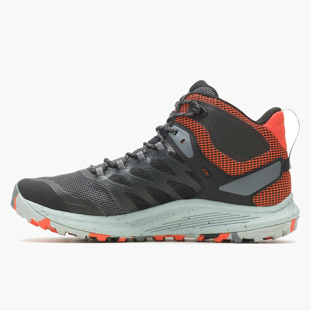 Men Nova 3 Mid Waterproof Black/tangerine | Merrell Boots