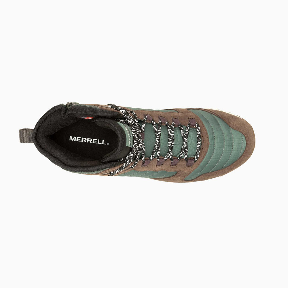 Men Nova 3 Thermo Mid Zip Waterproof Forest | Merrell Sneakers
