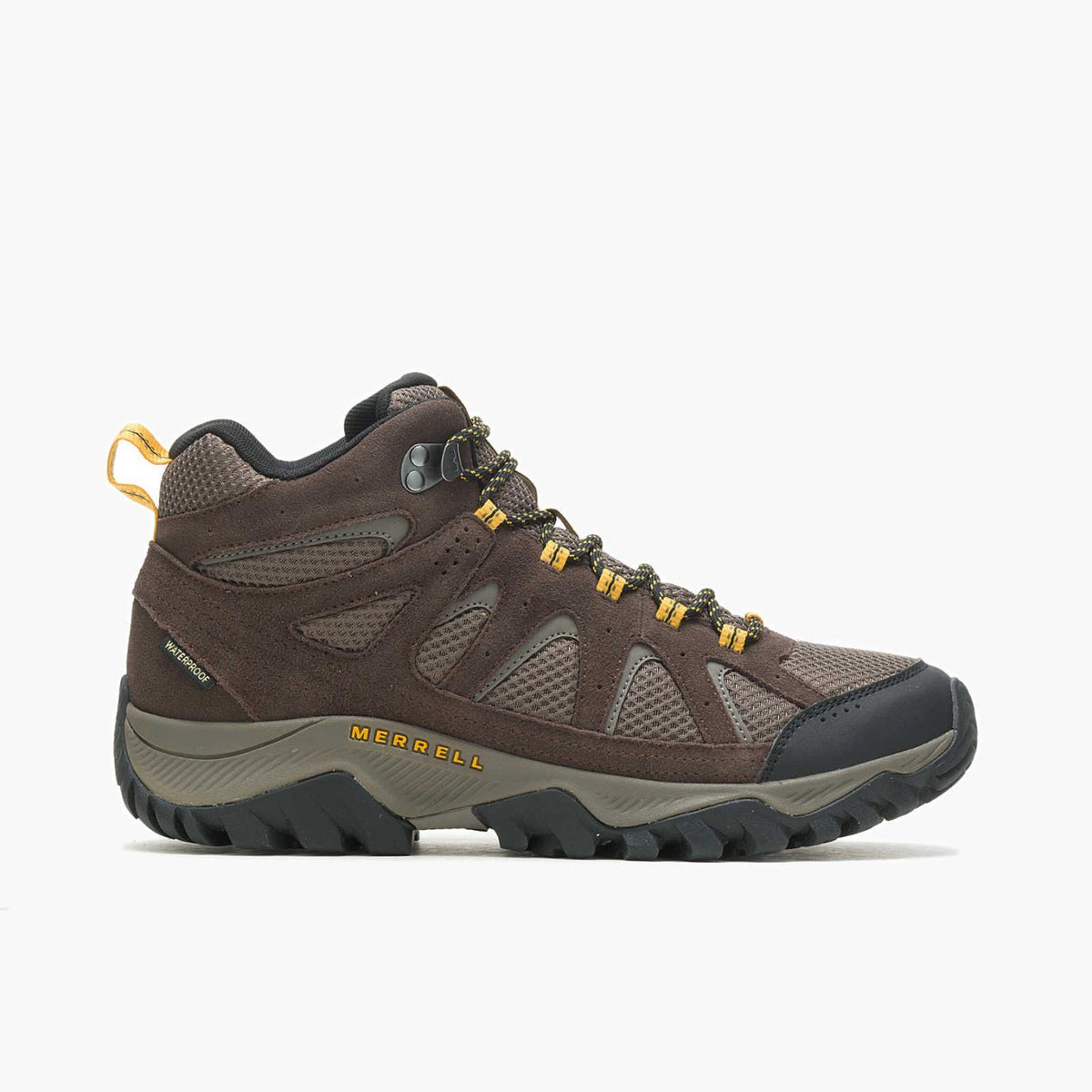 Men Oakcreek Mid Waterproof Espresso | Merrell Boots