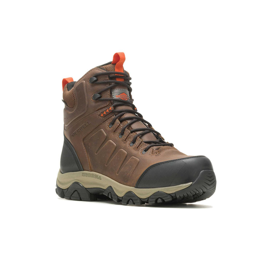 Men Phaserbound 2 Mid Waterproof Carbon Fiber Earth/orange | Merrell Boots