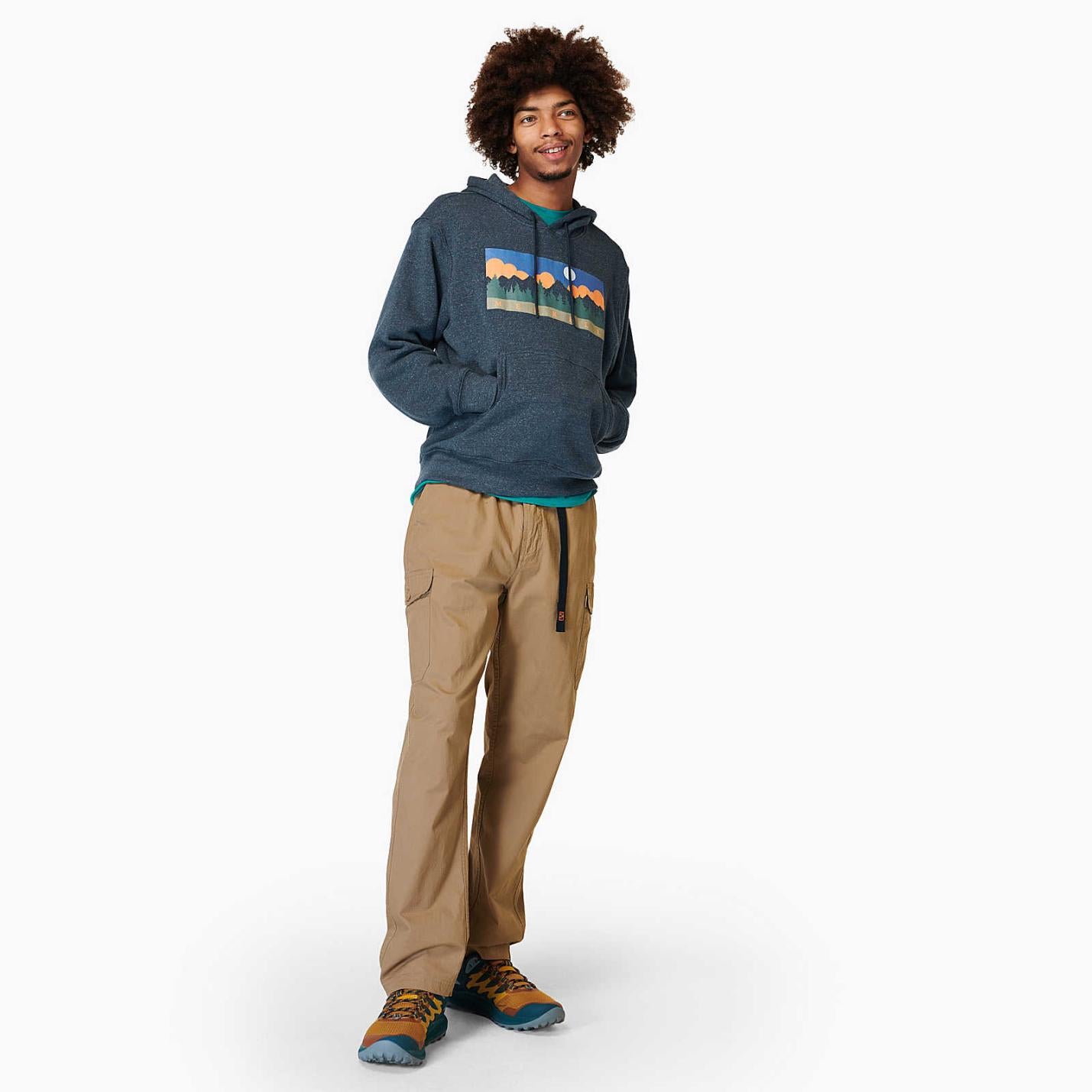 Men Rec Mountain Hoody Navy | Merrell Tops