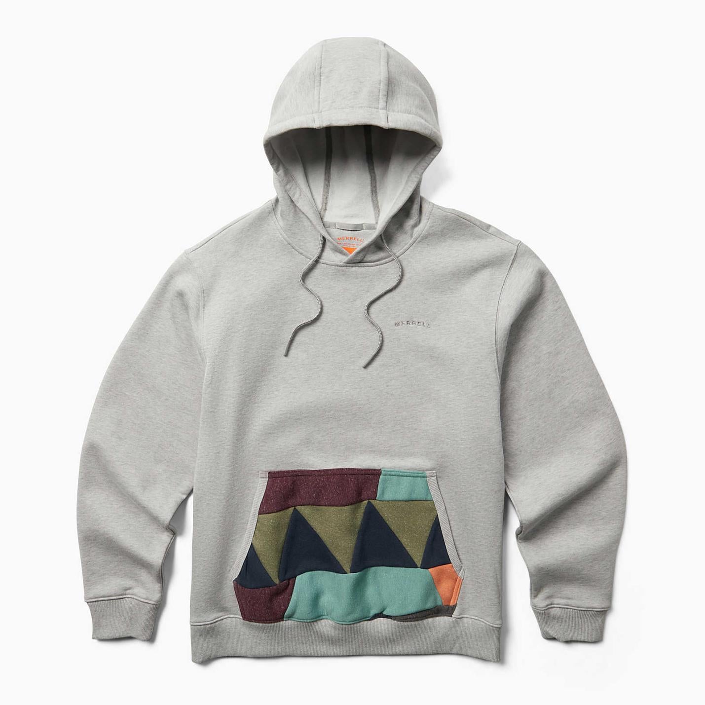 Men Scrap Pullover Hoody Grey Heather | Merrell Tops