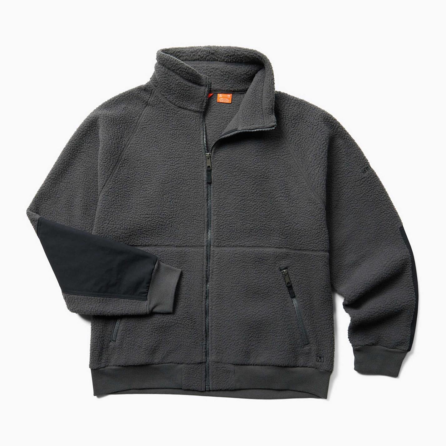 Men Sherpa Full Zip Asphalt | Merrell Outerwear