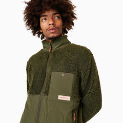 Men Sherpa Mixup Jacket Dusty Olive | Merrell Tops