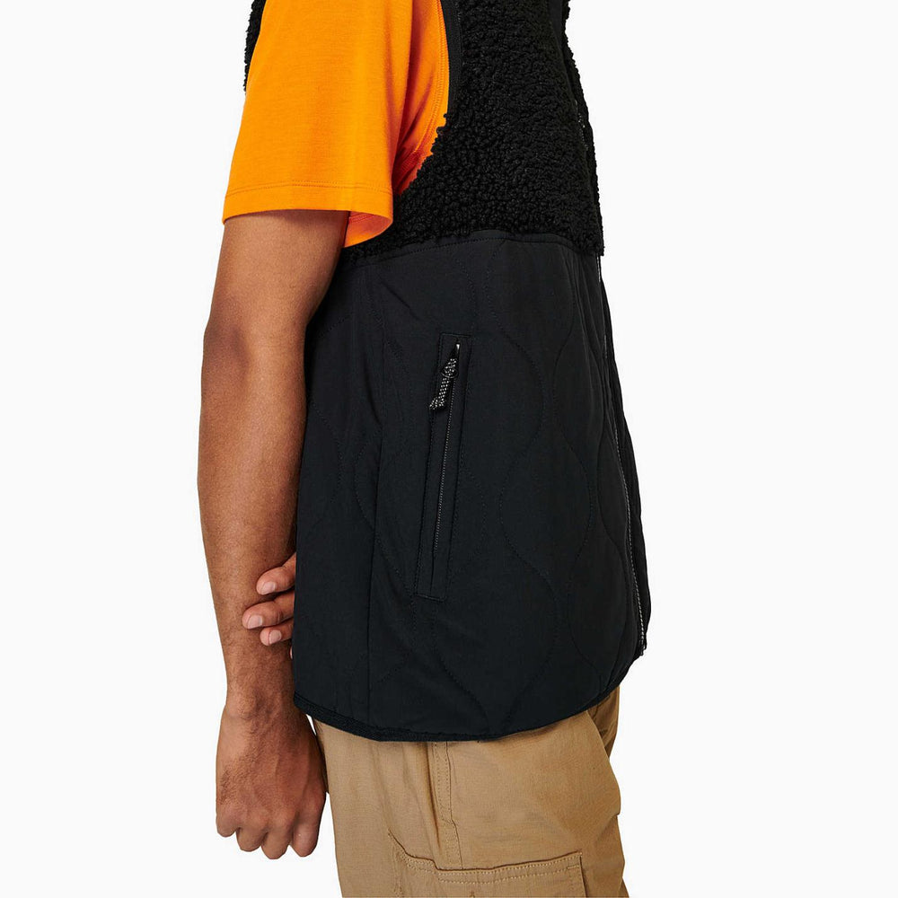 Men Sherpa Mixup Vest Black | Merrell Tops