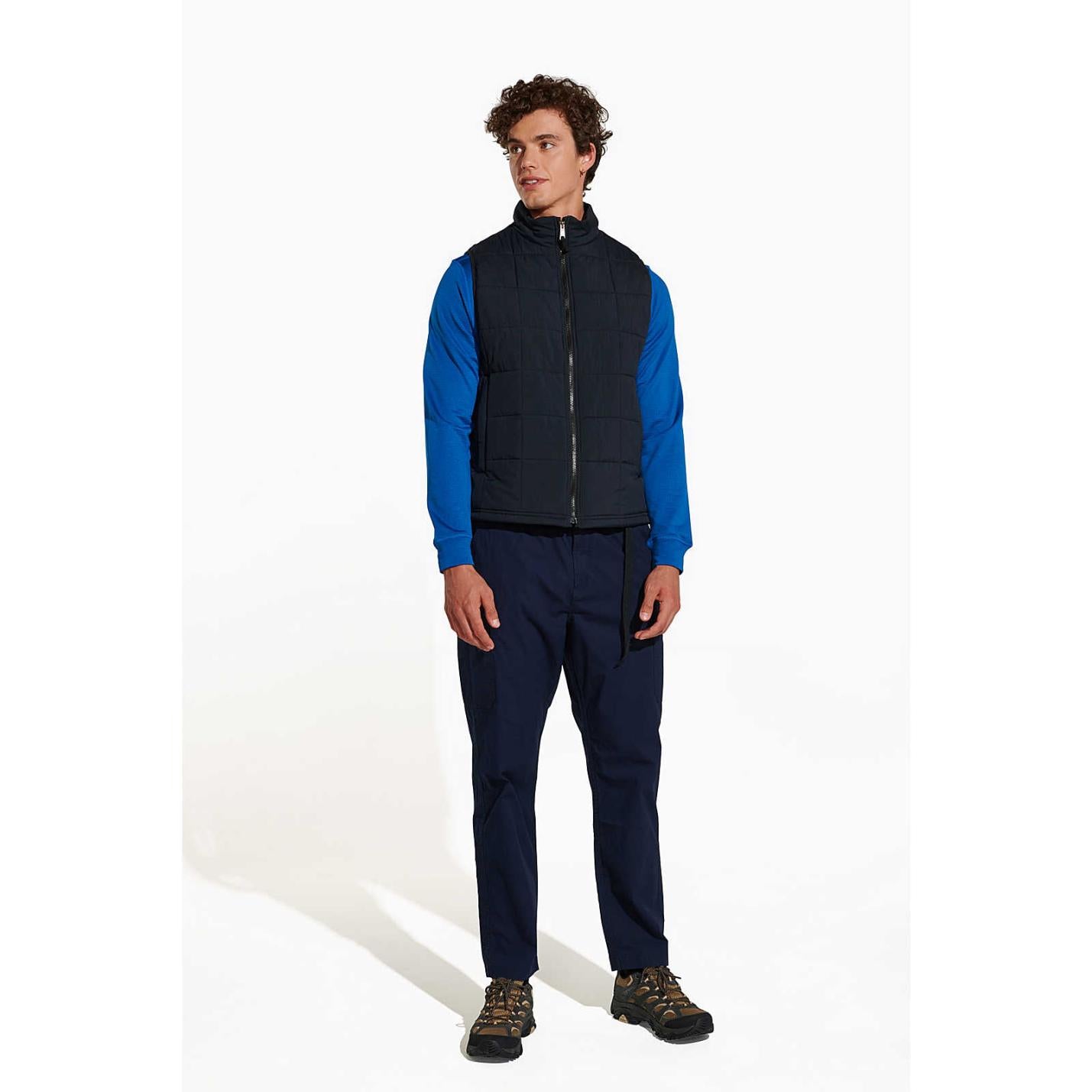 Men Terrain Insulated Vest Black | Merrell Outerwear