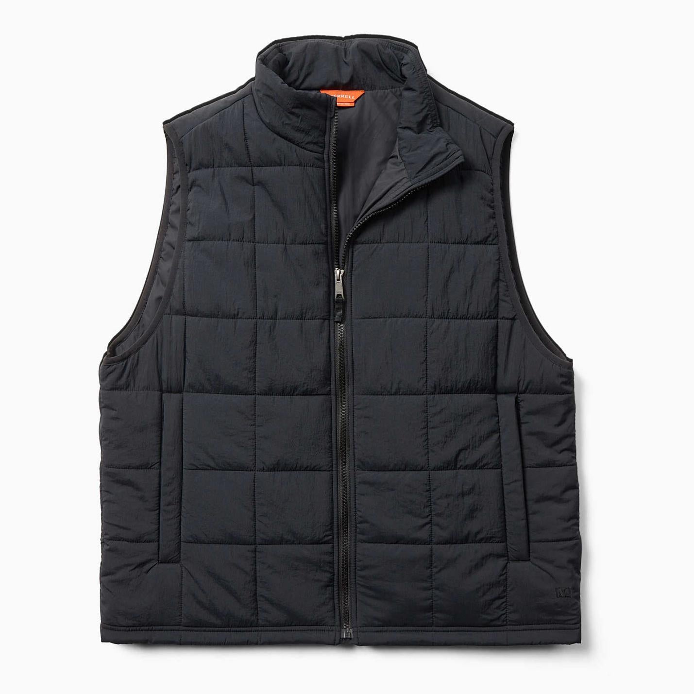 Men Terrain Insulated Vest Black | Merrell Outerwear