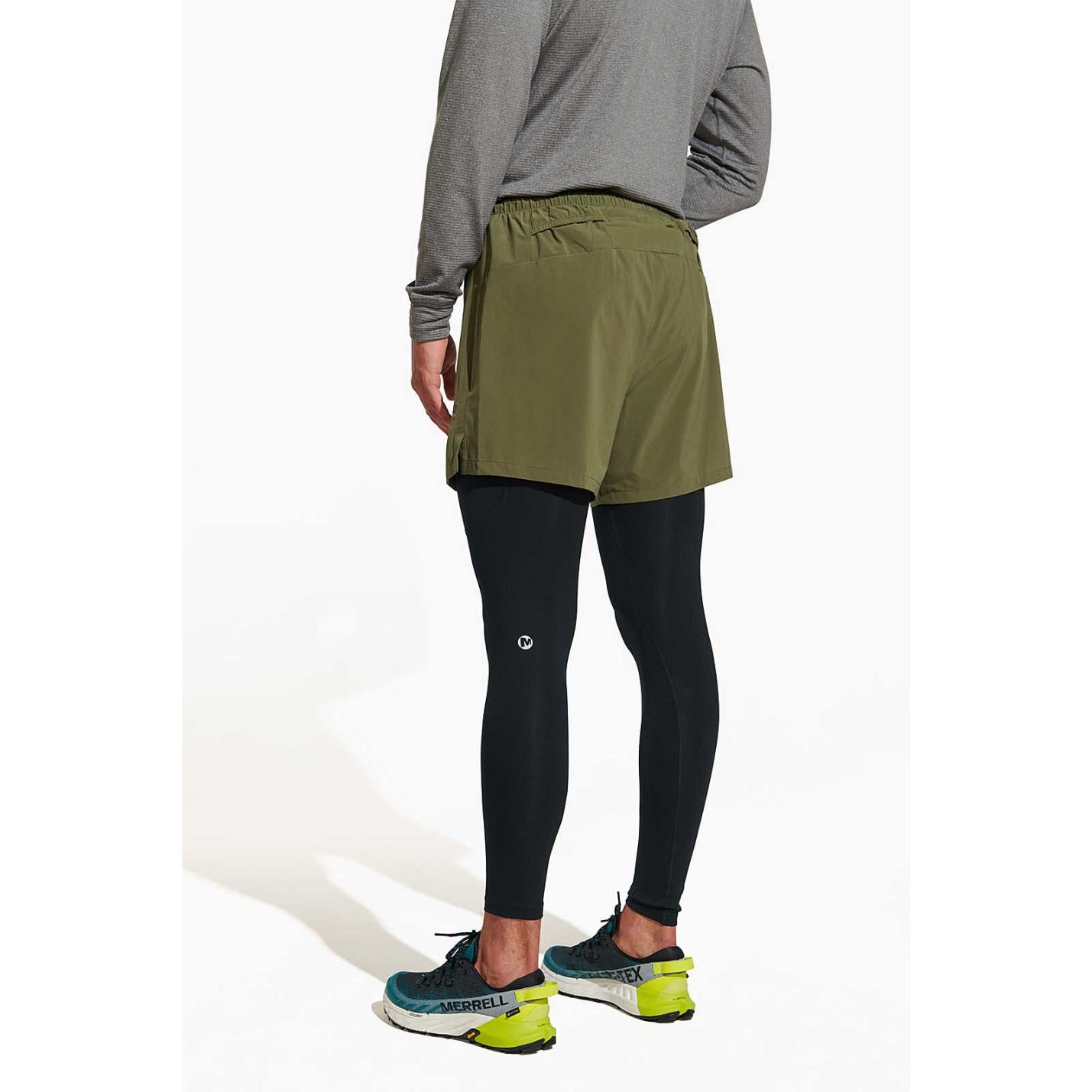 Men Trail Running Legging Black | Merrell Bottoms
