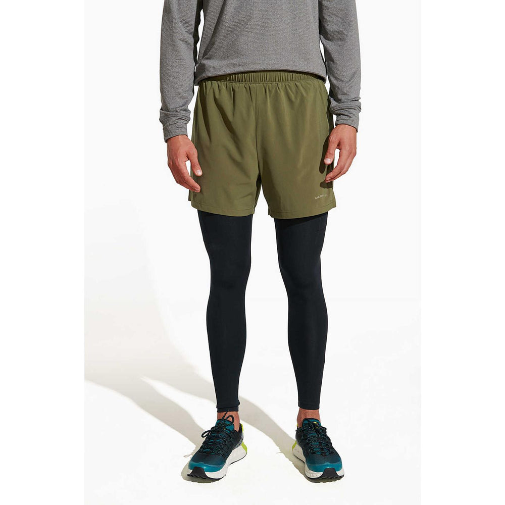 Men Trail Running Short Dusty Olive | Merrell Bottoms