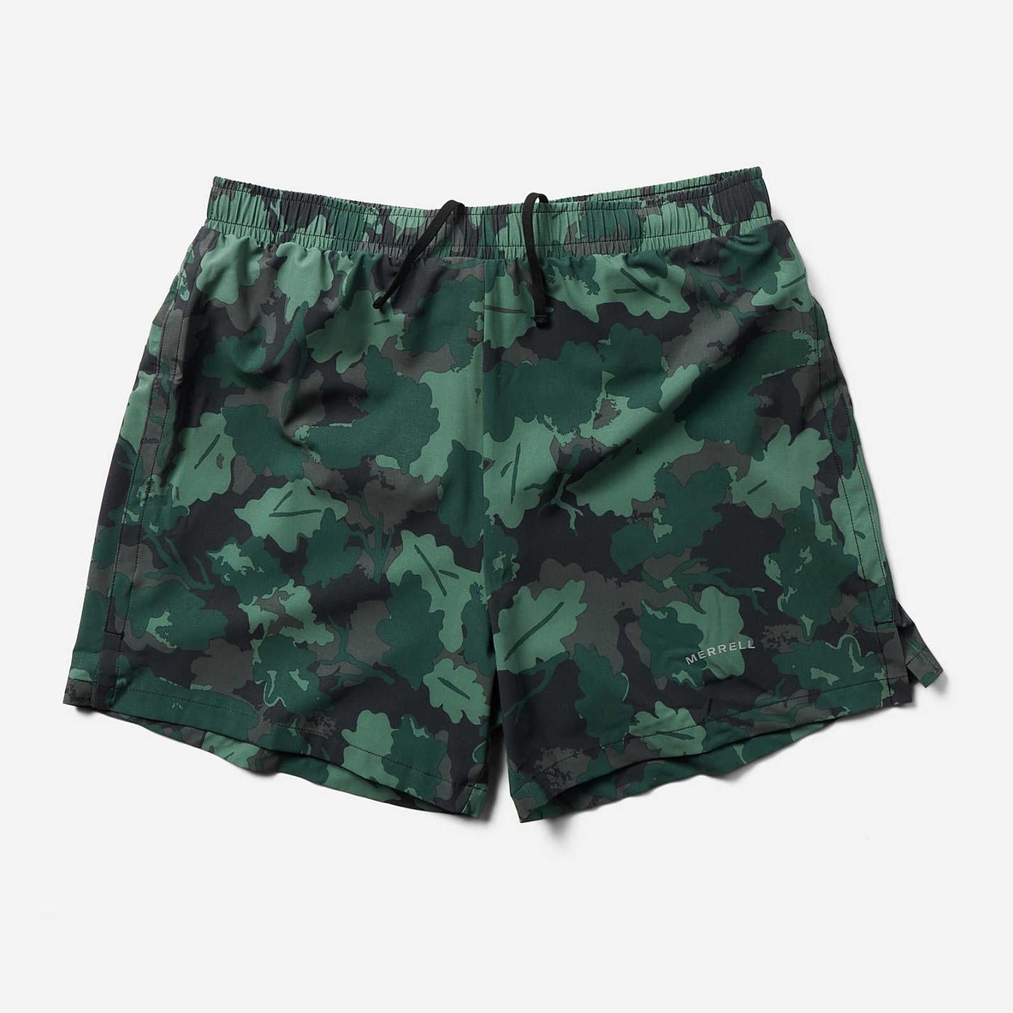 Men Trail Running Short Sea Moss Leaf Print | Merrell Bottoms