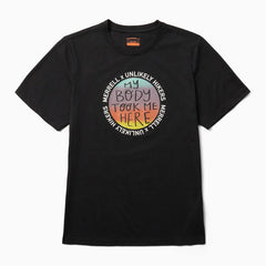 Men Unlikely Hikers X Merrell Short Sleeve Tee Black | Merrell Tops