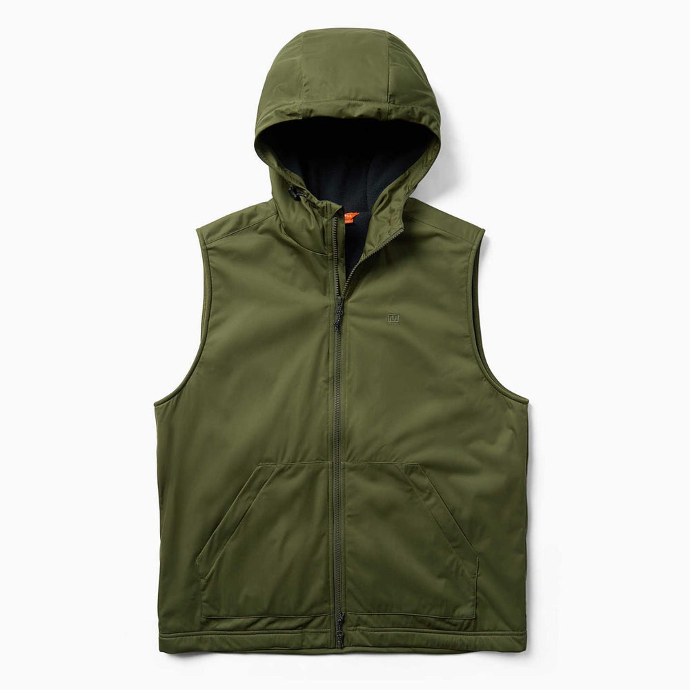 Men Whisper Hooded Vest Dusty Olive | Merrell Outerwear