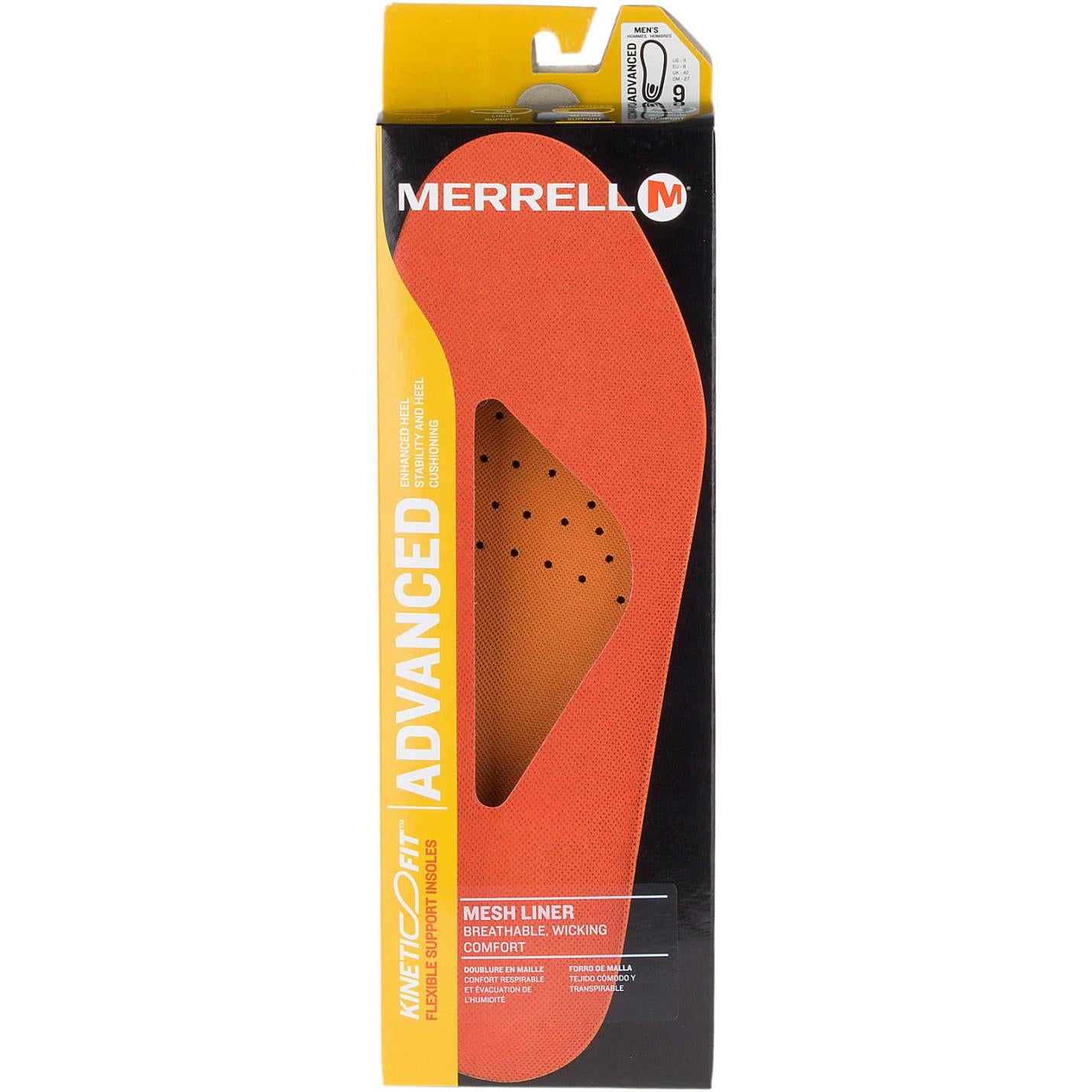 Men/Women Kinetic Fit™ Advanced Footbed Wide Width Mesh | Merrell Shoe Care