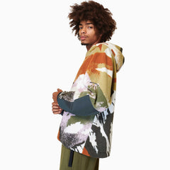 Men/Women Print Sherpa Hoody Grey Green Mountain | Merrell Tops