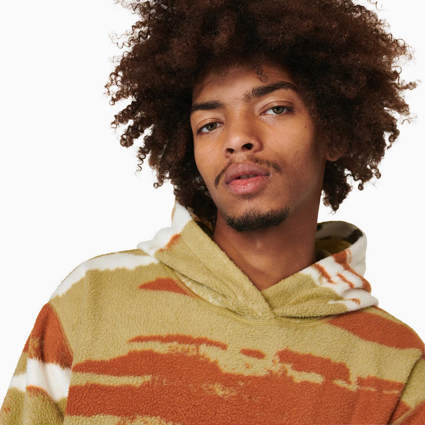 Men/Women Print Sherpa Hoody Grey Green Mountain | Merrell Tops