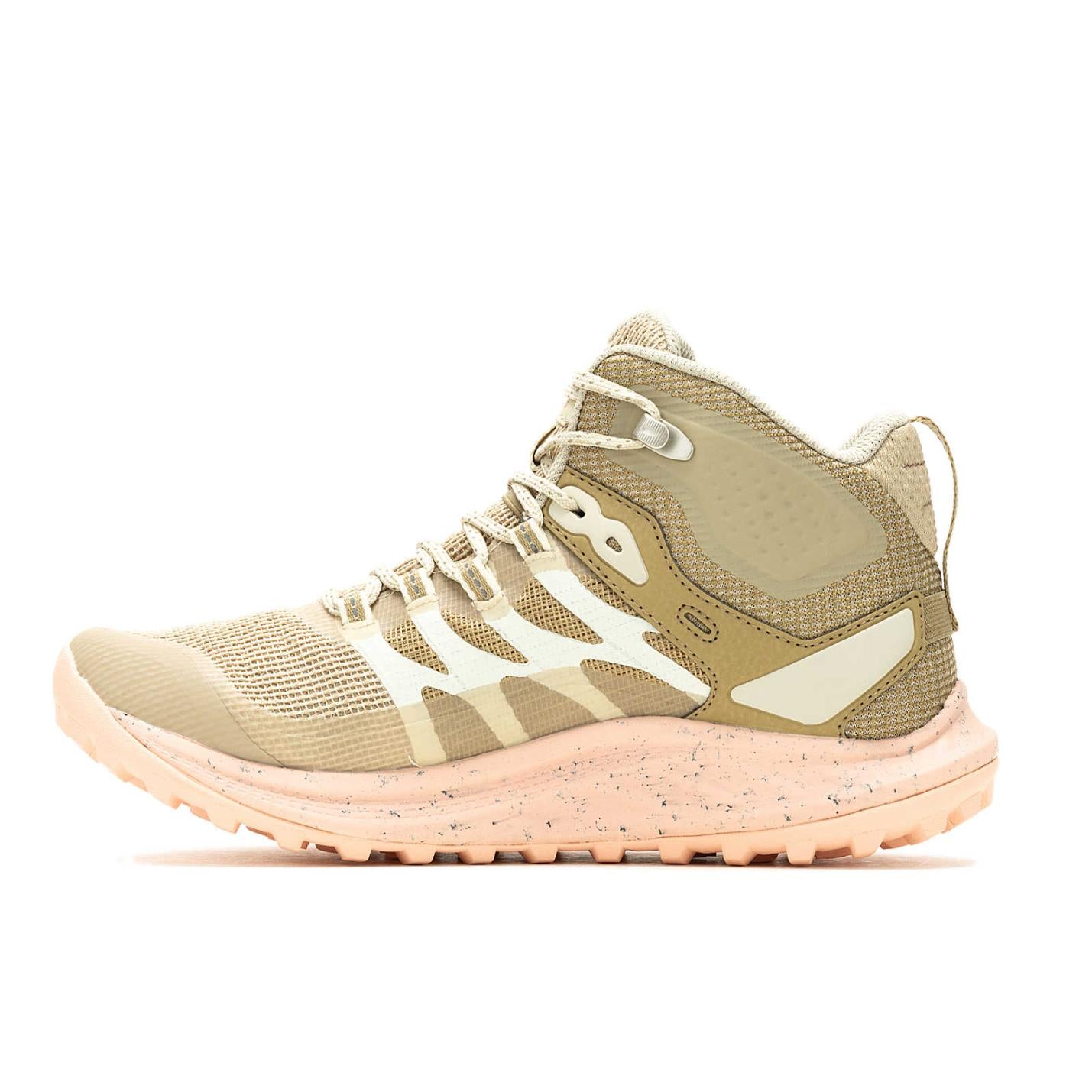 Women Antora 3 Mid Waterproof Khaki/peach | Merrell Sneakers