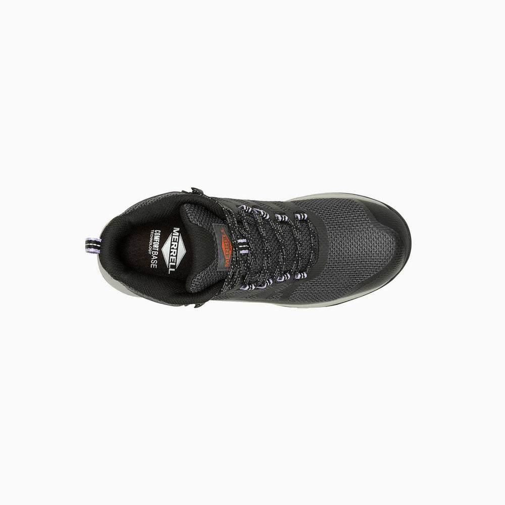 Women Antora Mid Waterproof Carbon Fiber Shoe Black | Merrell Boots