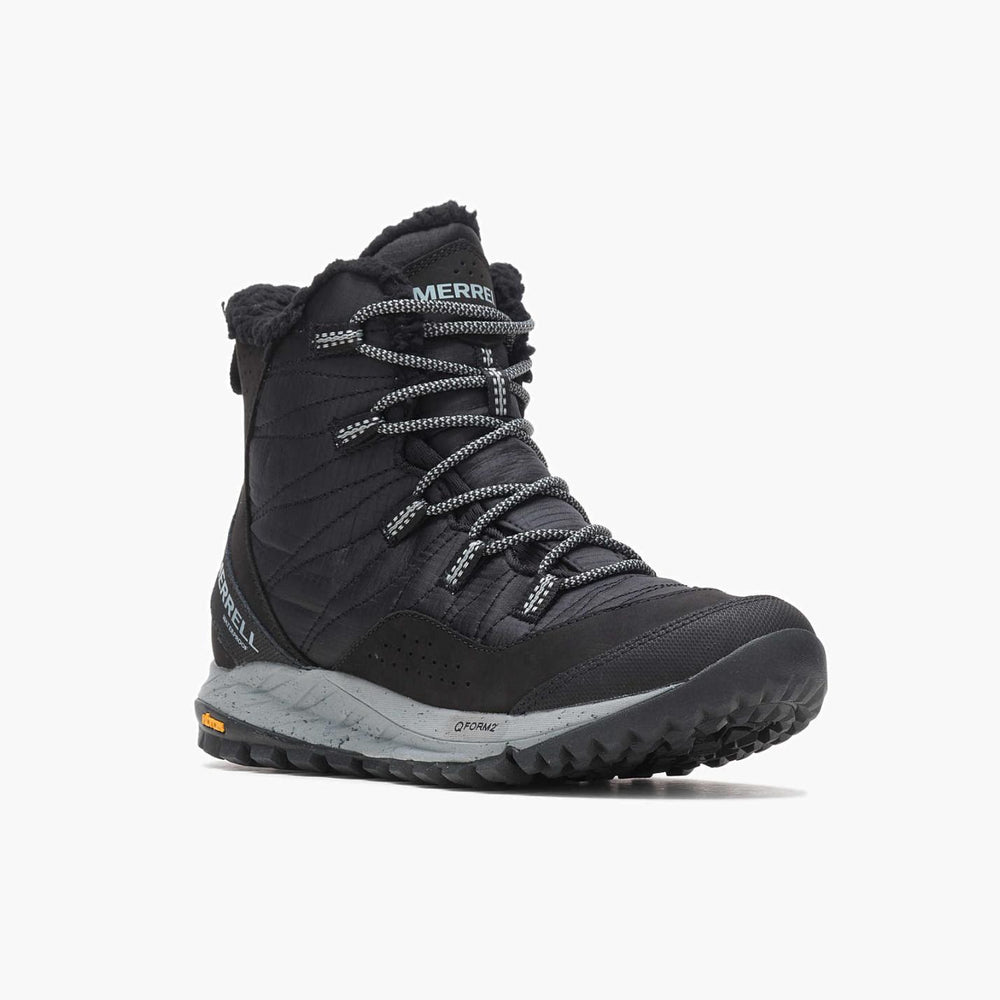 Women Antora Sneaker Boot Waterproof Black | Merrell Boots
