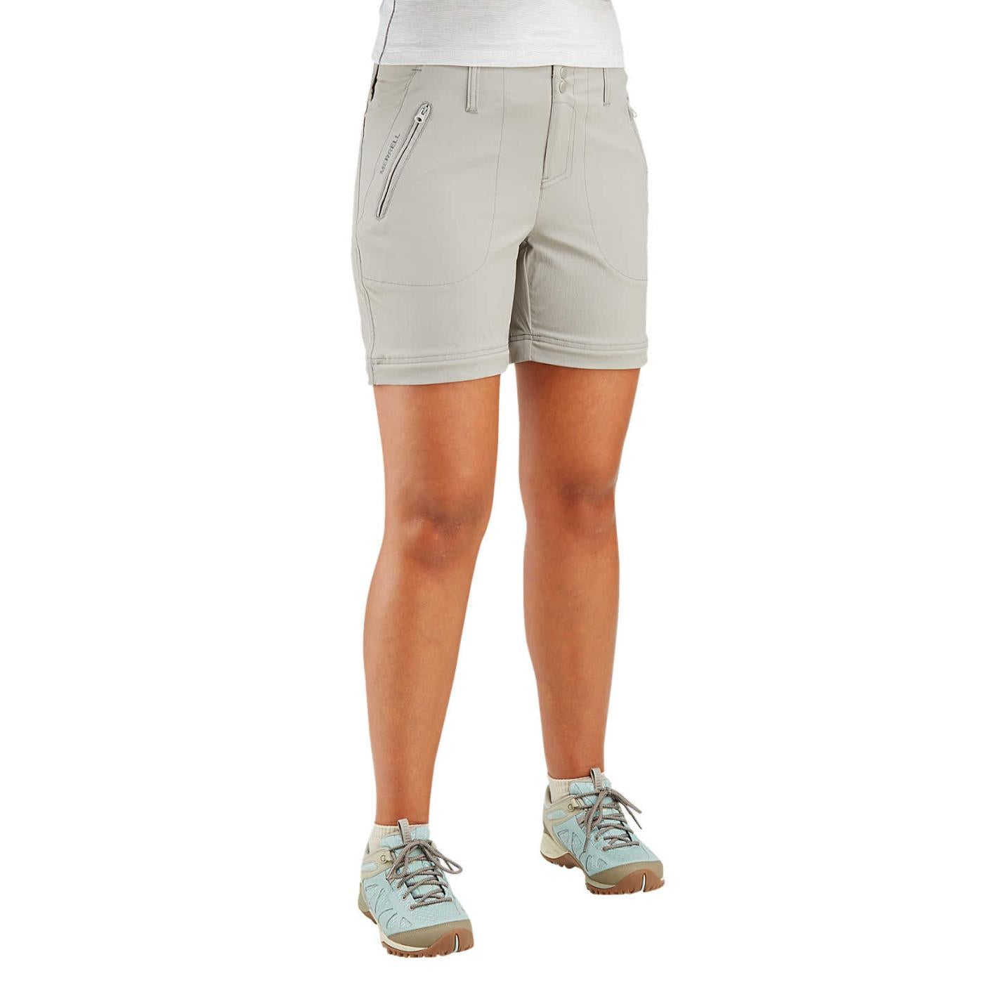 Women Belay Convertible Pant Steeple Grey | Merrell Bottoms