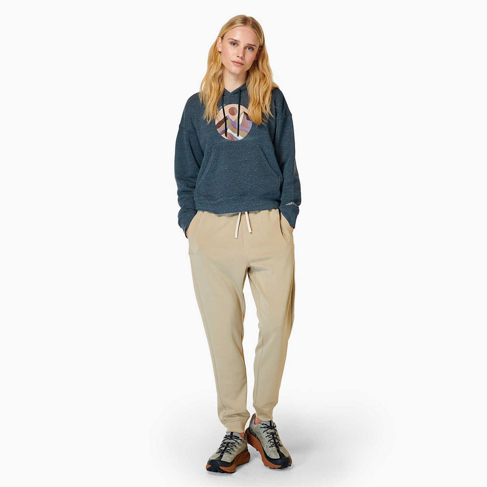 Women Circle Outside Hoody Navy Heather | Merrell Tops