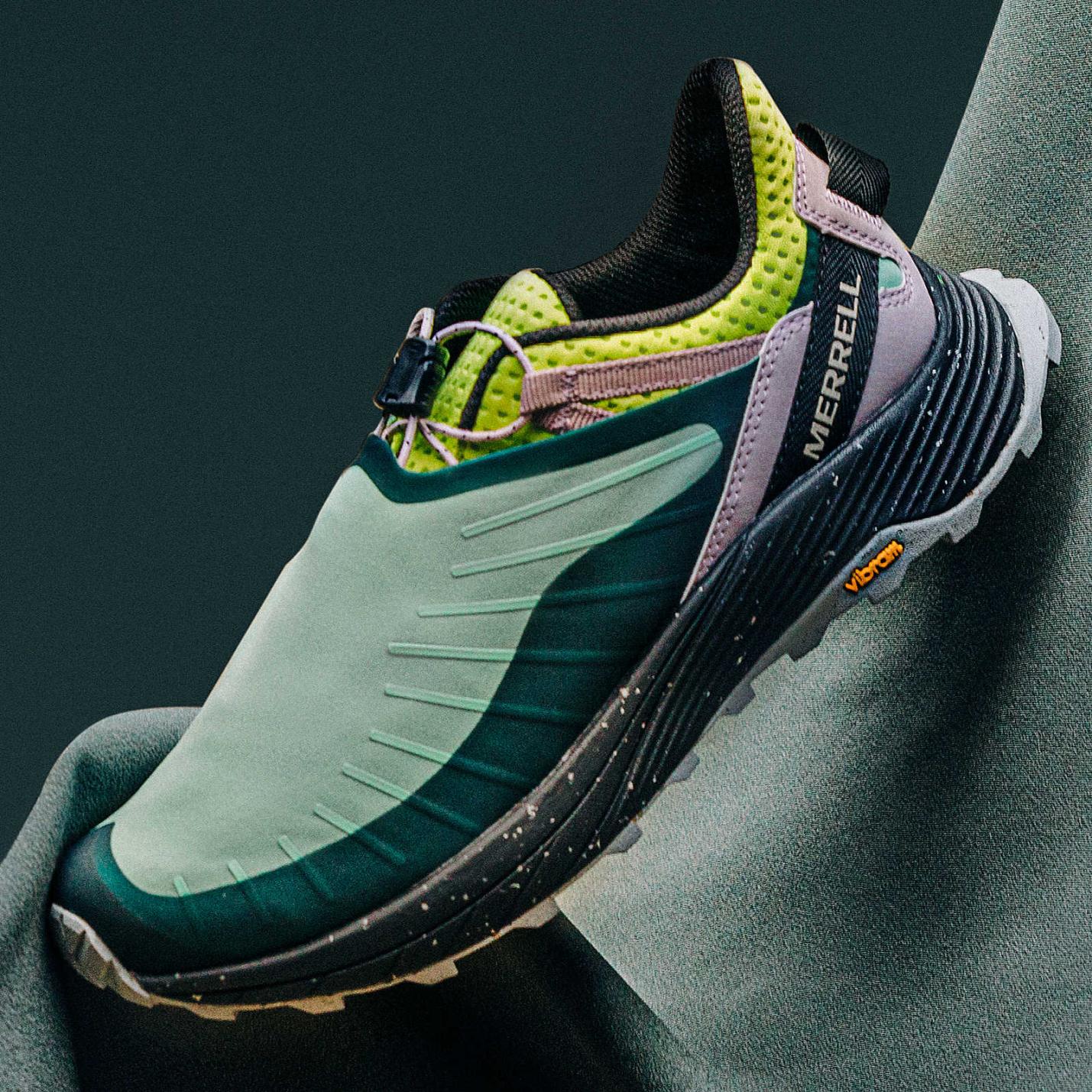 Women Embark Lace Shield Sneaker Jade | Merrell Slip-Ons