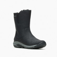 Women Encore 4 Tall Zip Polar Waterproof Wide Width Black | Merrell Boots